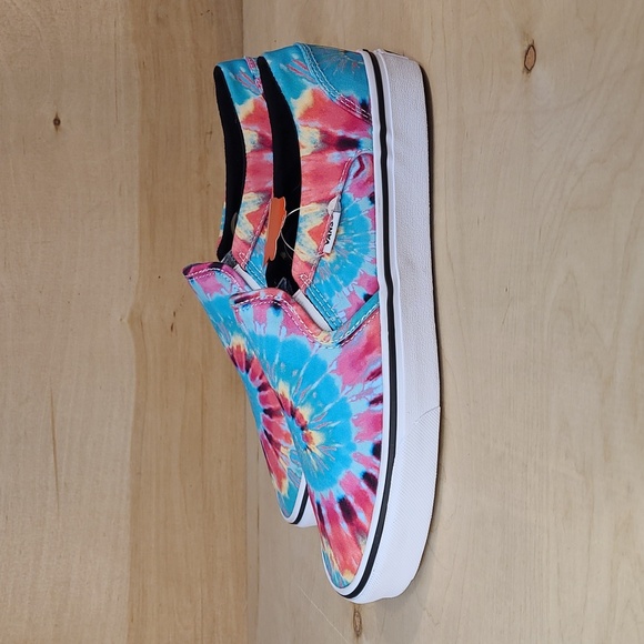Vans Asher Colorful Tie-Dye Slip-On Womens Sneakers New With Tags No Box - Picture 5 of 10